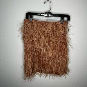 Gold Hawk feather skirt women’s size small